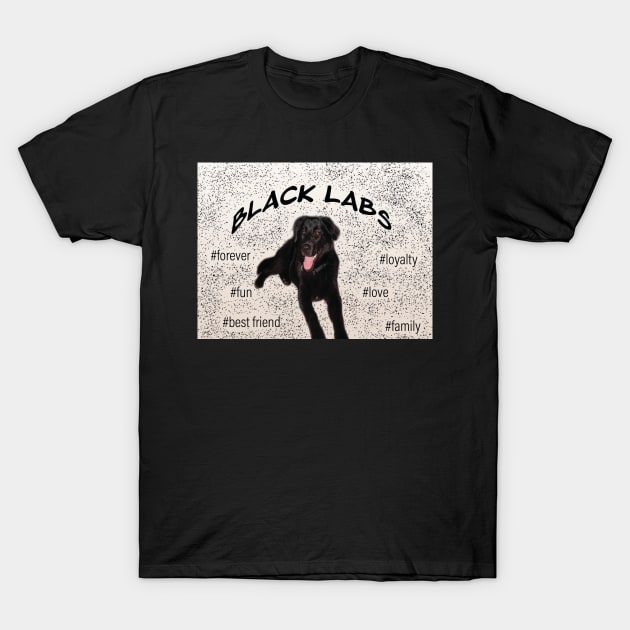 Black labs lovers T-Shirt by PandLCreations